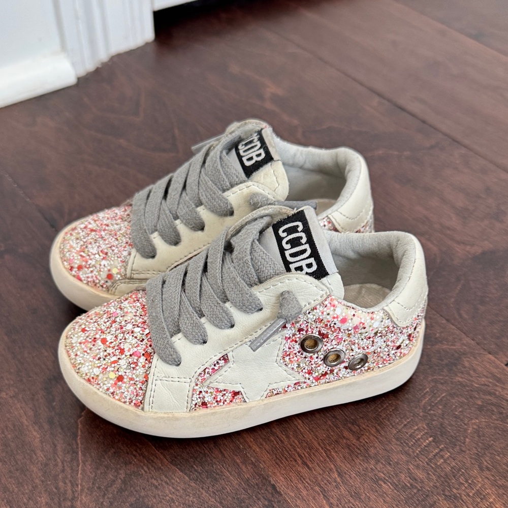 Baby Girls Fashion Skating Shoes Skateboarding Streetwear, Baby size 6 Sparkly